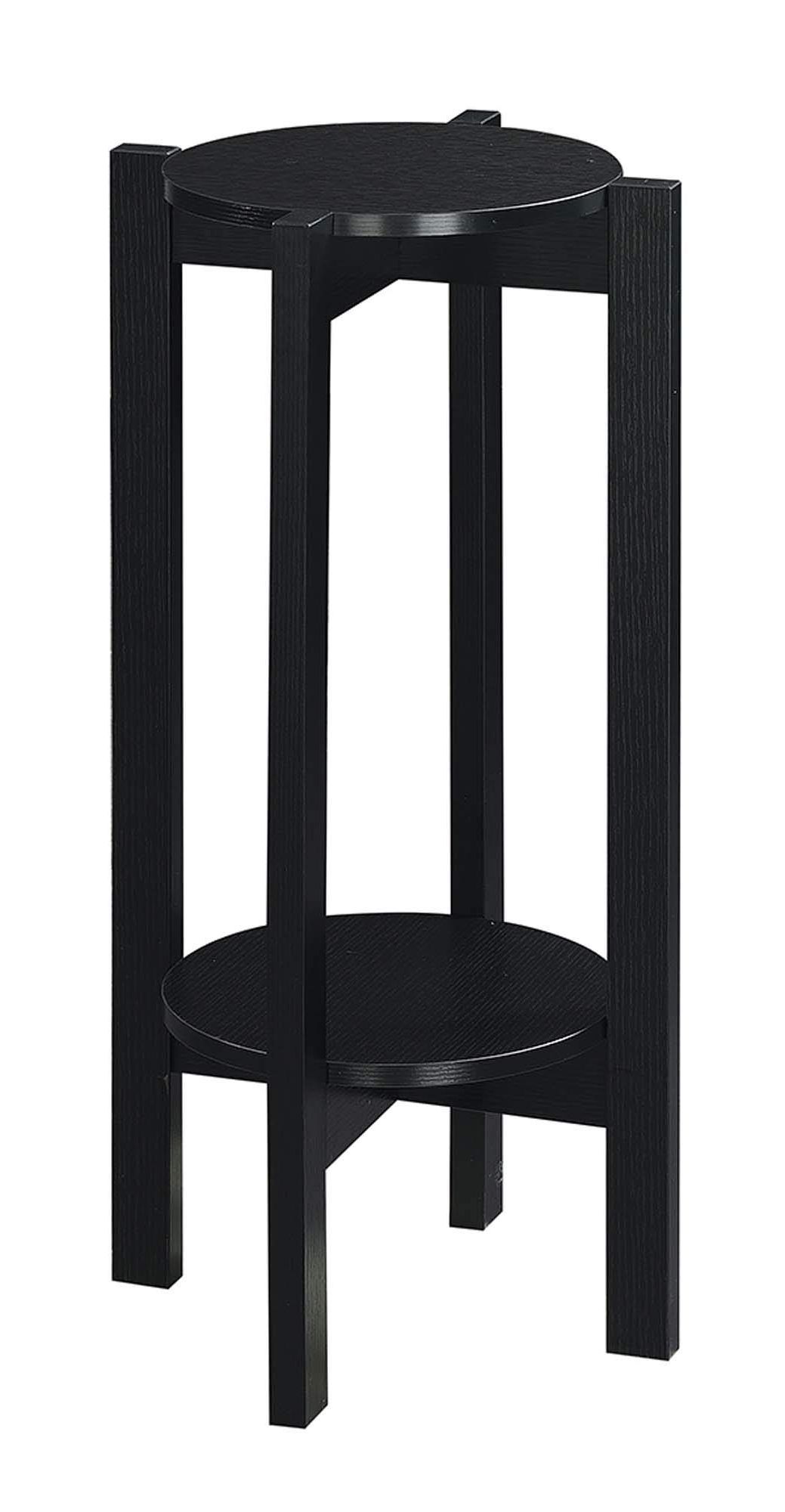 Deluxe Plant Stands Throughout Popular Amazon: Convenience Concepts Newport Deluxe Plant Stand, Black : Patio,  Lawn & Garden (View 6 of 10)
