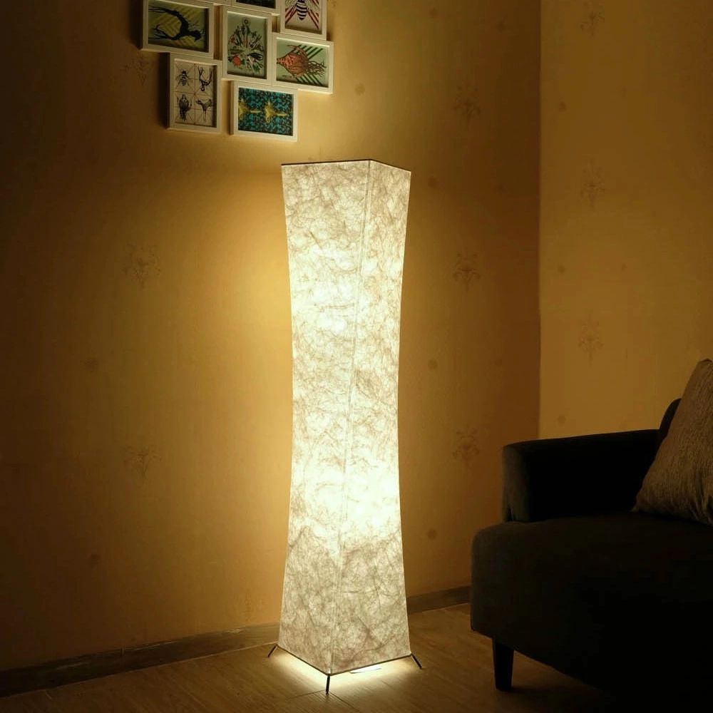 Famous Fabric Standing Lamps Pertaining To Led Floor Lamp Softlighting Nordic Minimalist Design Fabric Shade Torso Standing  Lamps For Living Room Bedroom Warm Atmosphere – Floor Lamps – Aliexpress (View 8 of 10)