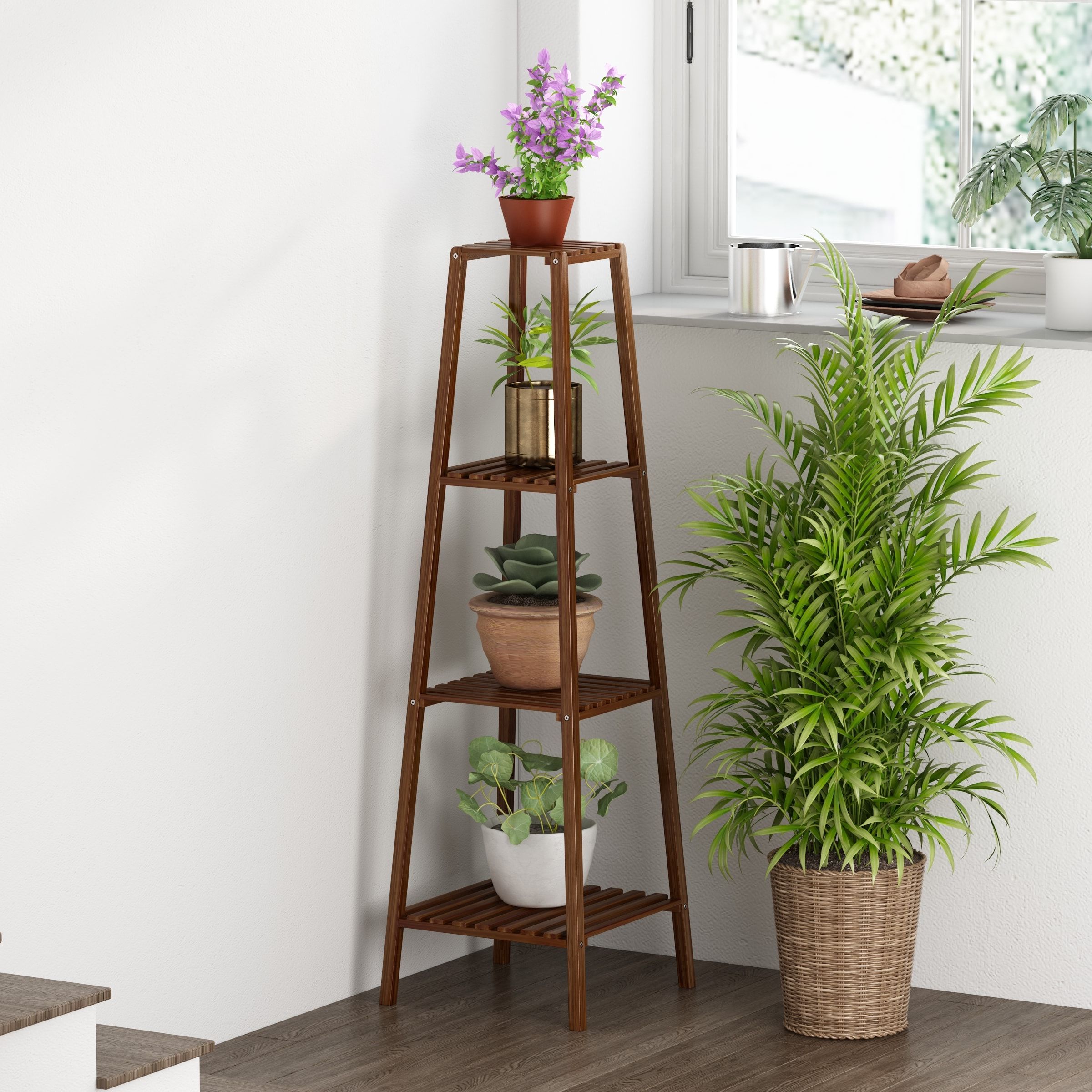 Famous Fufu&gaga 4 Tier Plant Stand 47.2 In H X  (View 3 of 10)