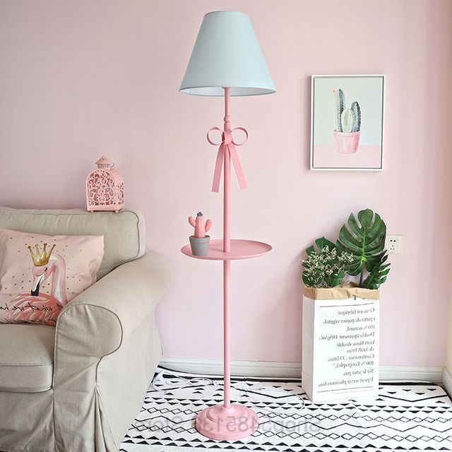 Famous Pink Standing Lamps With Modern Bow Knot Pink Floor Lamp Stand Simple Standing Lamps For Living Room  Girls Princess Bedroom Led Tall Floor Light Fixtures – Floor Lamps –  Aliexpress (View 6 of 10)