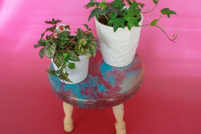 Famous Poured Resin Plant Stand – Resin Crafts Blog With Resin Plant Stands (View 3 of 10)
