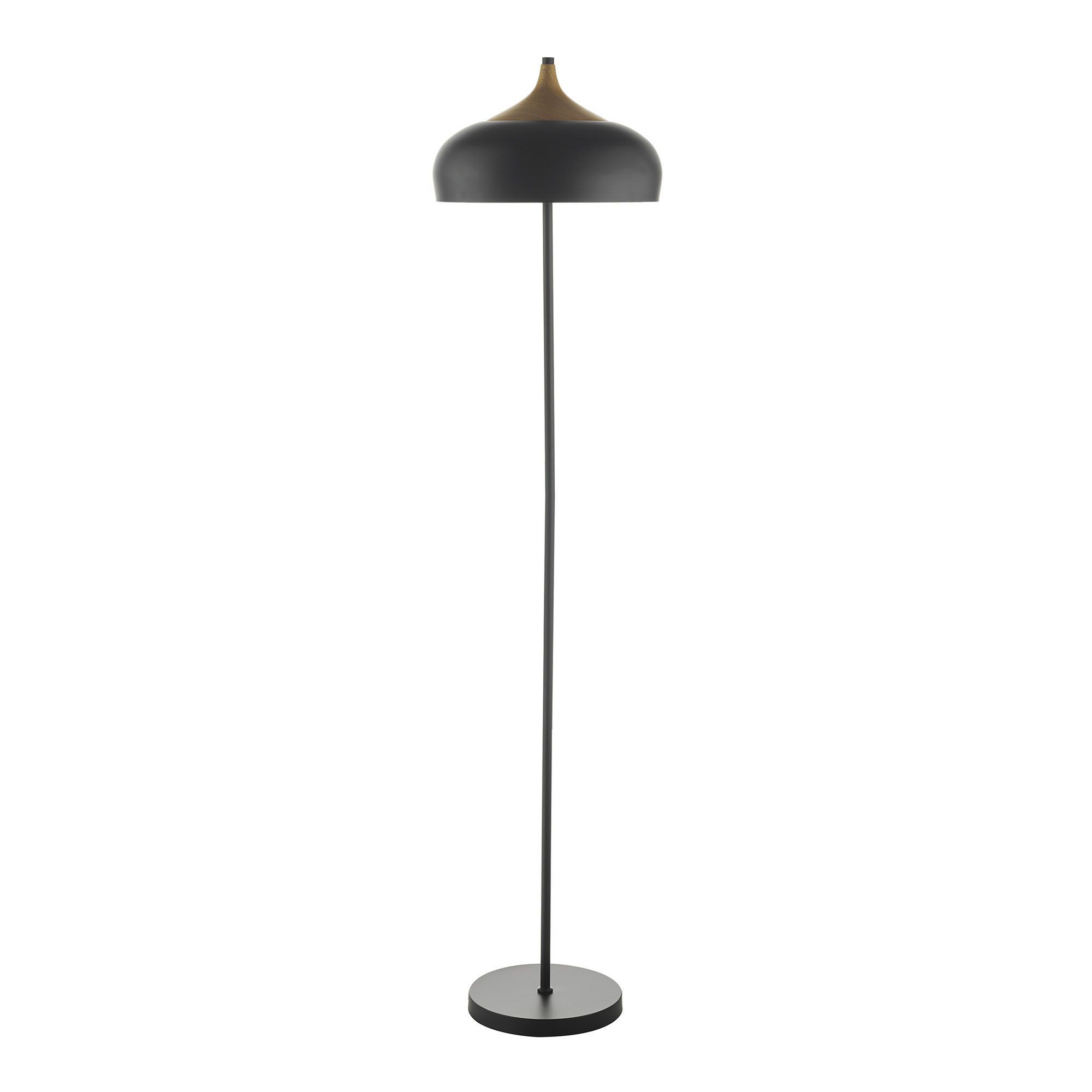 Fashionable 2 Light Standing Lamps Throughout Gaucho 2 Light Floor Lamp Black (View 3 of 10)