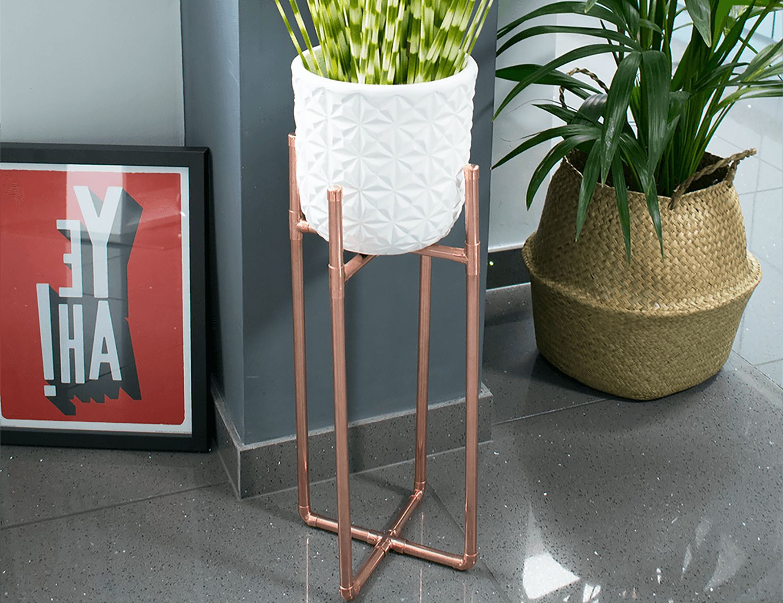 Fashionable Copper Plant Stands Pertaining To How To Make A Diy Copper Plant Stand – Caradise (View 9 of 10)