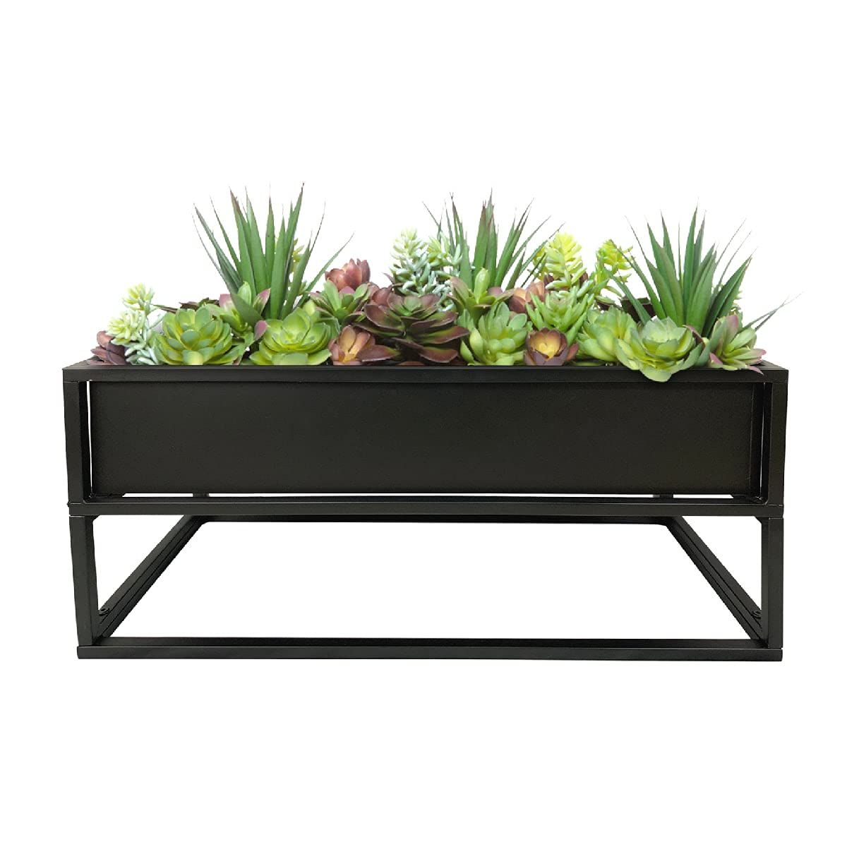 Fashionable Plant Stands With Flower Box Within Amazon : Cocoyard Modern Elevated Metal Planter Box – Made Durable And  Resilient Metal – Indoor Outdoor Plant Stand – Ideal For Garden Decor,  Backyard And Patio Decor : Patio, Lawn & Garden (View 6 of 10)
