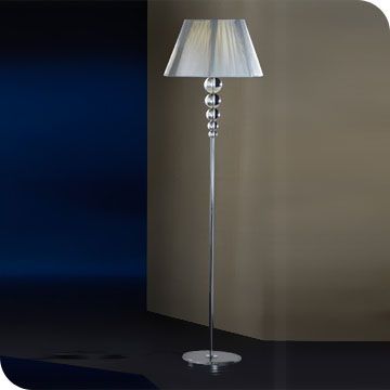 Fashionable Polished Chrome Floor Lamp With Silver Shademd1484 Fs – Contract Lighting Within Silver Chrome Standing Lamps (View 4 of 10)