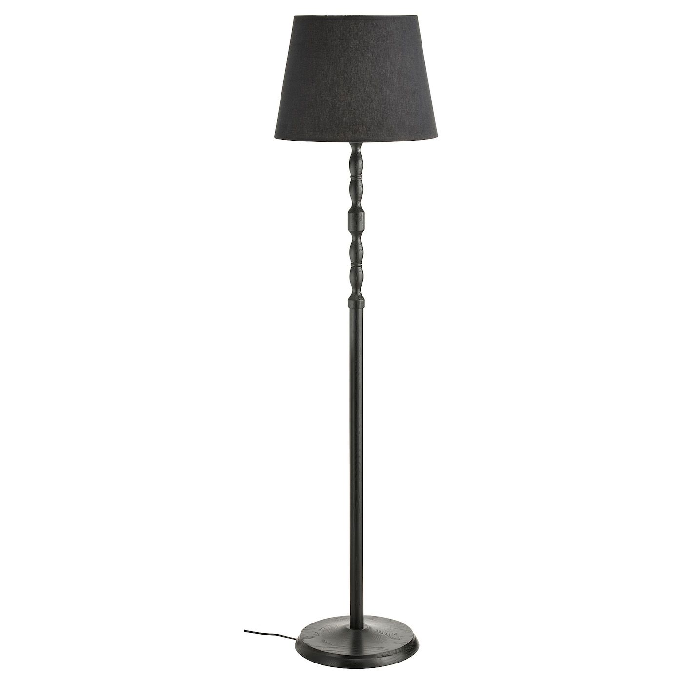Favorite Kinnahult Floor Lamp With Led Bulb, Black Ash/black, 59" – Ikea Pertaining To Black Standing Lamps (View 8 of 10)