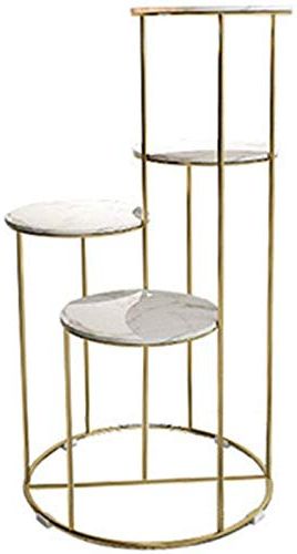 Favorite Marble Plant Stands Regarding Buy Rm Garden Flower Shelf Modern Metal Plant Stand Indoor Container  Rameshwaram Marble® Supports Flower Pot Shelf Marble Decorative Rack For  Indoor Outdoor (color : Gold Four Layers, Size : 40*40*110cm) Online (View 1 of 10)