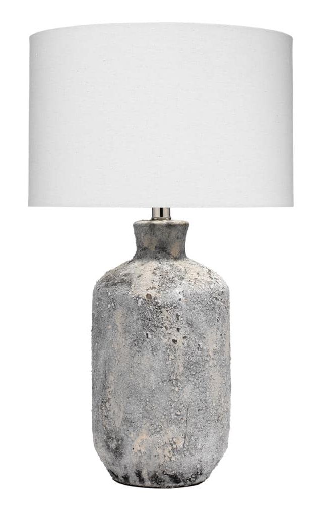 Grey Textured Standing Lamps Throughout Famous  (View 8 of 10)