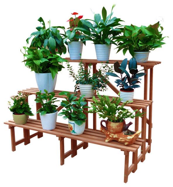 Houzz Inside Wide Plant Stands (View 9 of 10)
