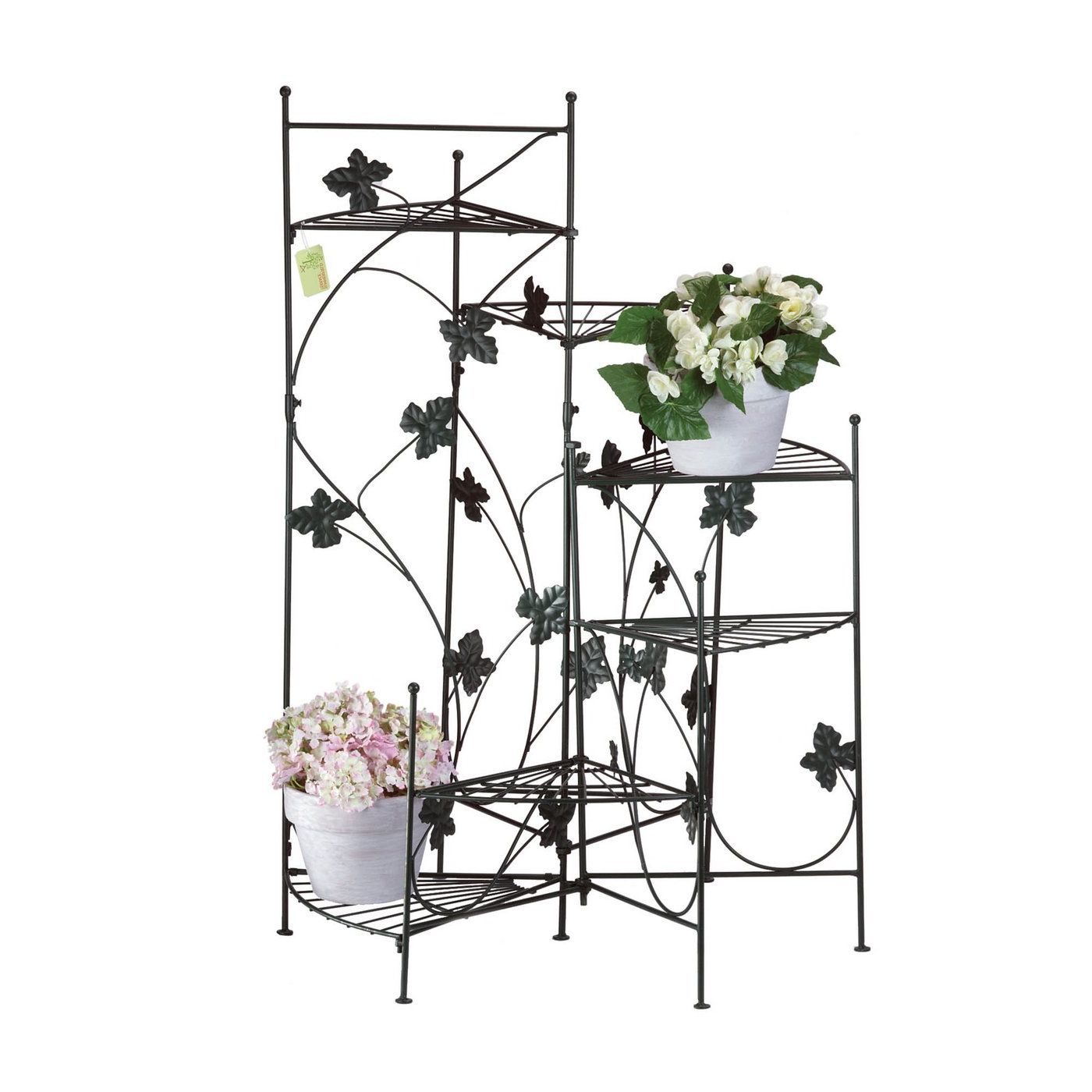 Ivy Design Staircase Plant Stand – Walmart Throughout Well Liked Ivory Plant Stands (View 6 of 10)