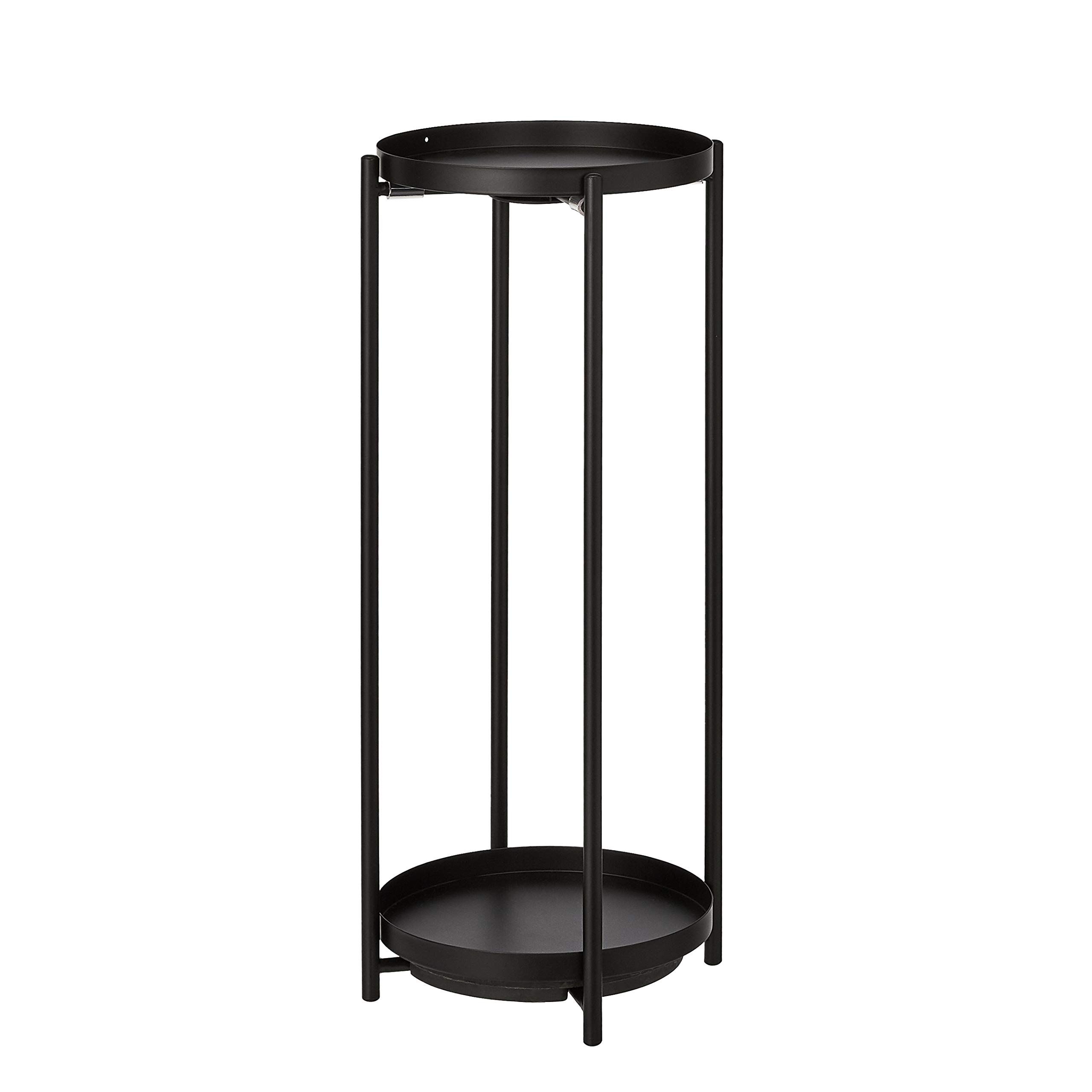 Latest Black Plant Stands Throughout Amazon Basics Plant Stand, Black (View 2 of 10)