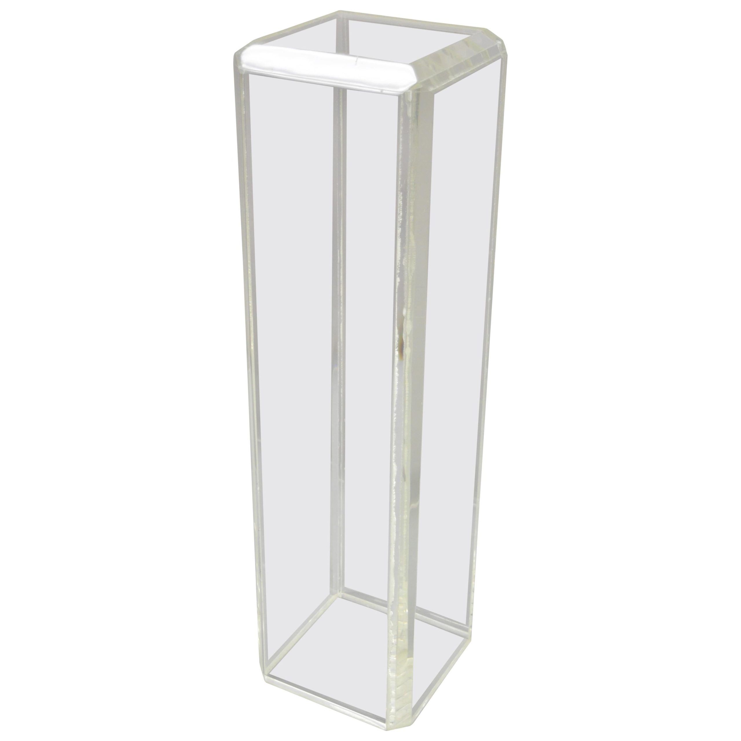 Lucite Plant Stand, Clear Plant Stand, Lucite  Pedestal Stand Inside Clear Plant Stands (View 9 of 10)