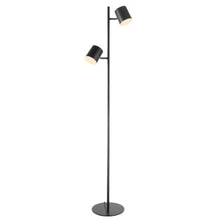 Matte Black Standing Lamps With Regard To Favorite Globe Electric 67127 Matte Black Banner 2 Light 55" Tall Tree Led Floor  Lamps – Lightingdirect (View 8 of 10)