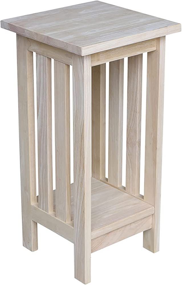 Most Current Amazon: International Concepts Mission Plant Stand, 24", Unfinished :  Patio, Lawn & Garden Pertaining To Unfinished Plant Stands (View 7 of 10)