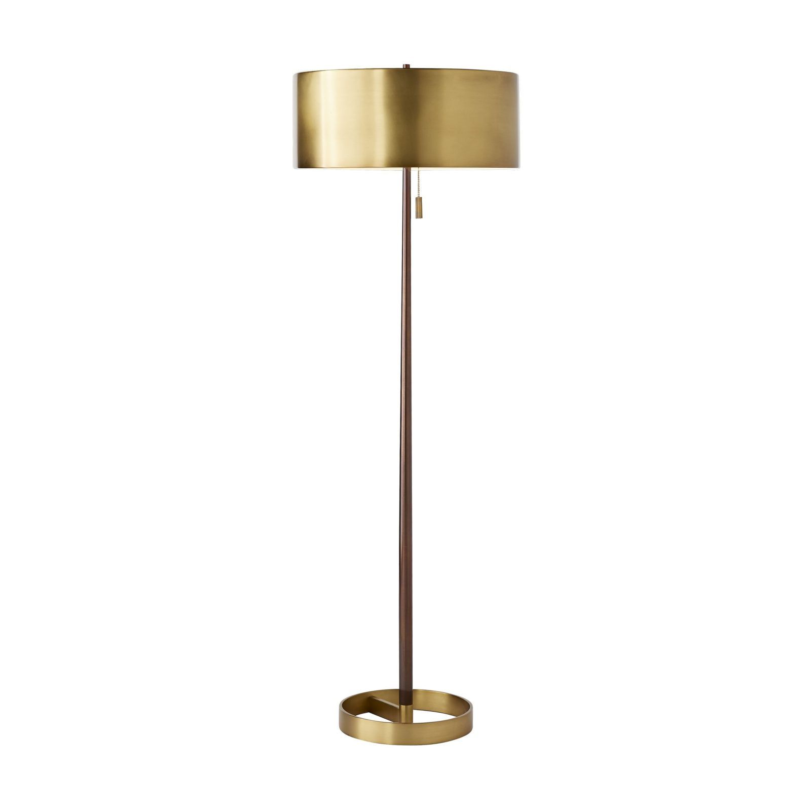 Most Current Antique Brass Floor Lamp – Modern Antique Brass Floor Lamp Intended For Satin Brass Standing Lamps (View 3 of 10)
