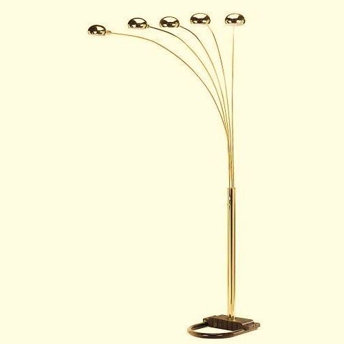 Most Current Modern Style Of 5 Arm Arch Floor Lamp – Gold Inside 5 Light Arc Standing Lamps (View 1 of 10)