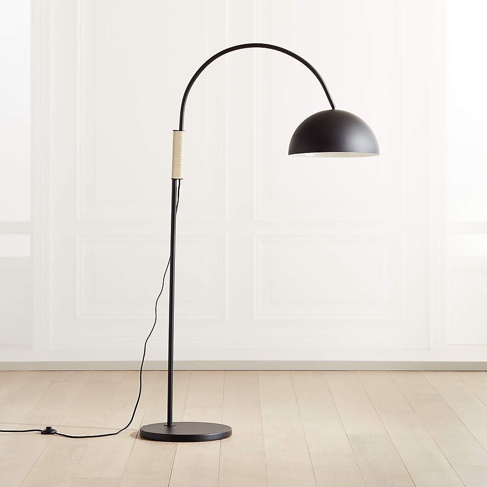 Most Popular Black Standing Lamps Pertaining To Jett Black Arched Floor Lamp + Reviews (View 5 of 10)