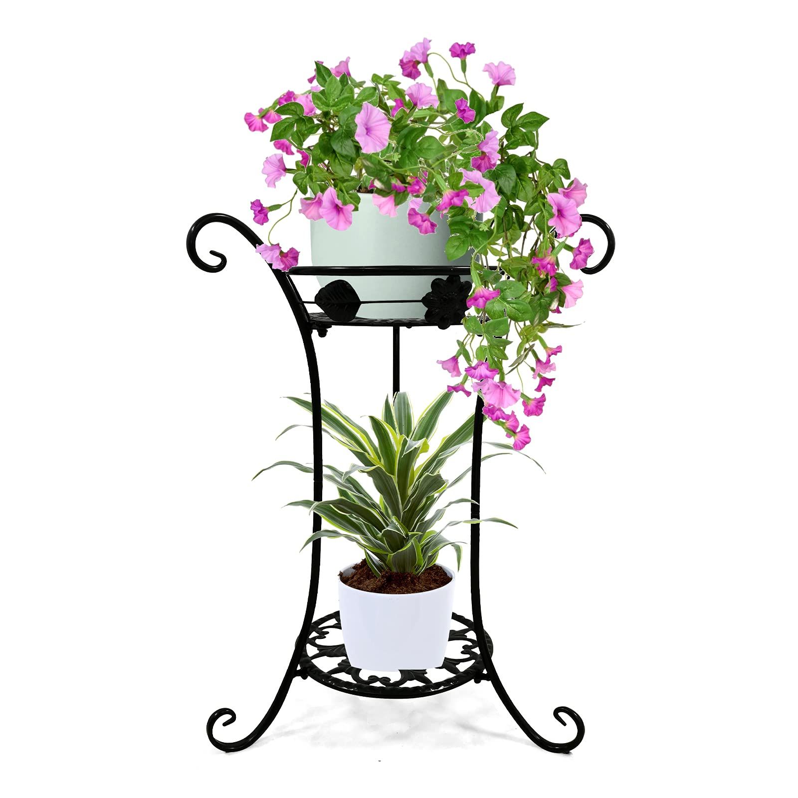 Most Popular Two Tier Plant Stands With Amazon: Lilybud–lily Plant Stand 2 Tier, Plant Stand Indoor Outdoor,   (View 5 of 10)