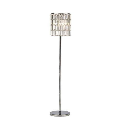 Most Recently Released Chrome Crystal Tower Standing Lamps With Torre Polished Chrome Five Light Crystal Floor Lamp Il (View 4 of 10)