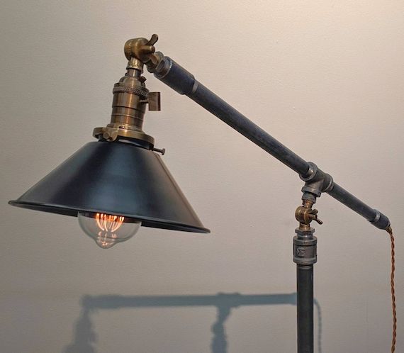 Most Recently Released Industrial Articulating Floor Lamp Standing Floor Light With – Etsy Italia Throughout Industrial Standing Lamps (View 1 of 10)