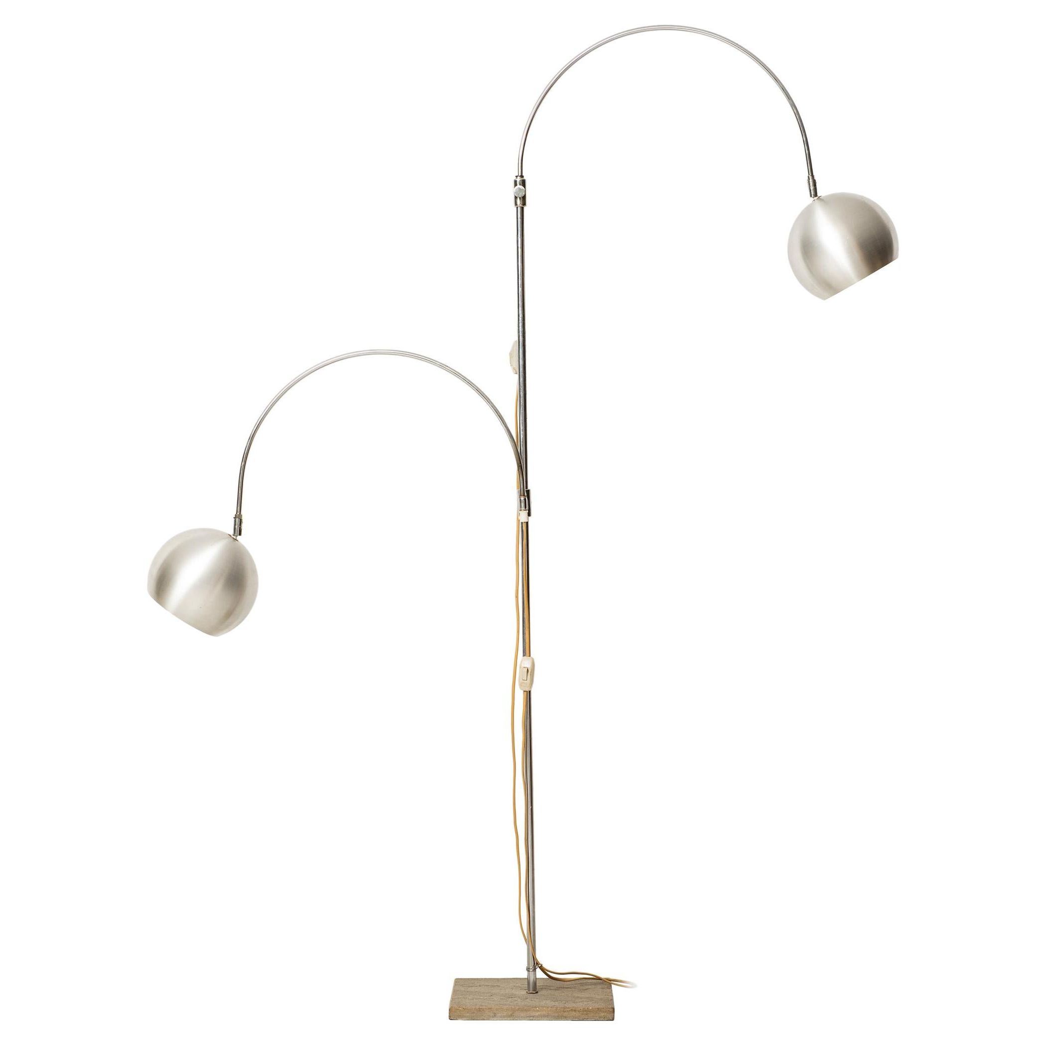 Most Recently Released Large Floor Lamp With 2 Flexible Arms Produced In Italy For Sale At 1stdibs (View 7 of 10)