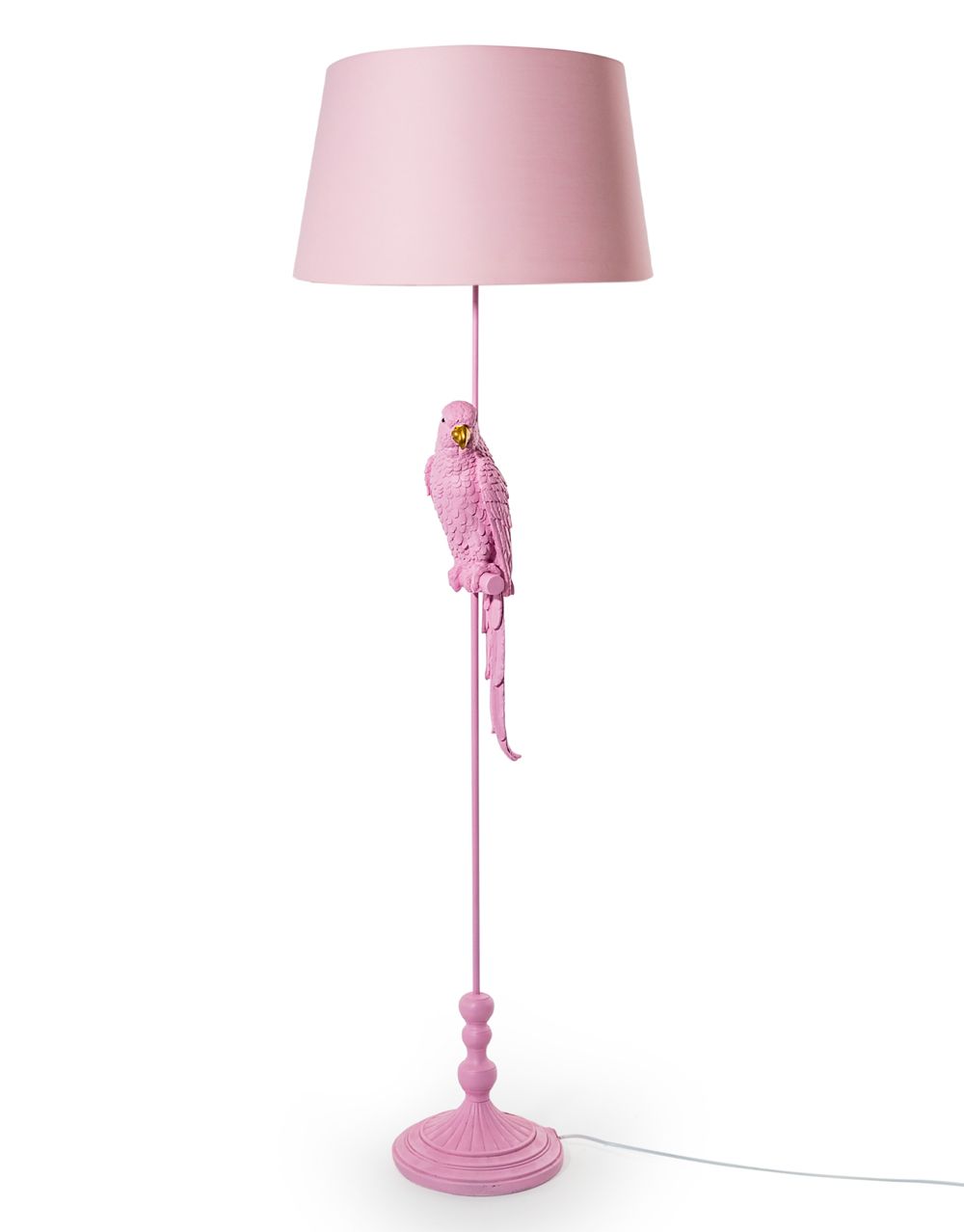 Most Recently Released Matt Pink Parrot Floor Lamp With Pink Shade – Tang & Co (View 4 of 10)