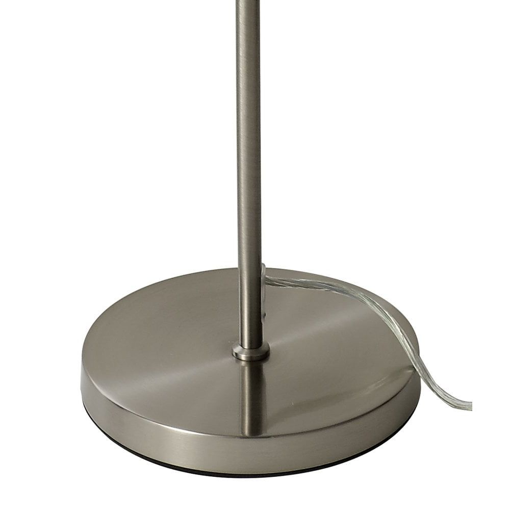 Most Recently Released Oval Capsule Floor Lamp Satin Nickel Glass Shade Lighting And Lights Inside Glass Satin Nickel Standing Lamps (View 6 of 10)