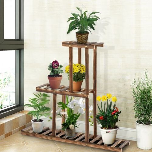 Most Up To Date 32 Inch Plant Stand Rack 3 Tier Indoor&outdoor Multiple Flower Pot  Holder Shelf (View 2 of 10)