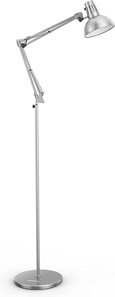 Most Up To Date Adjustble Arm Standing Lamps With Regard To Amazon: Lepower Floor Lamp, Swing Arm Floor Standing Lamp, Industrial Floor  Lamp With Heavy Metal Base, E26 Lamp Base Floor Light, Modern Standing  Reading Lamp For Living Room, Bedroom, Study Room, Office : (View 10 of 10)