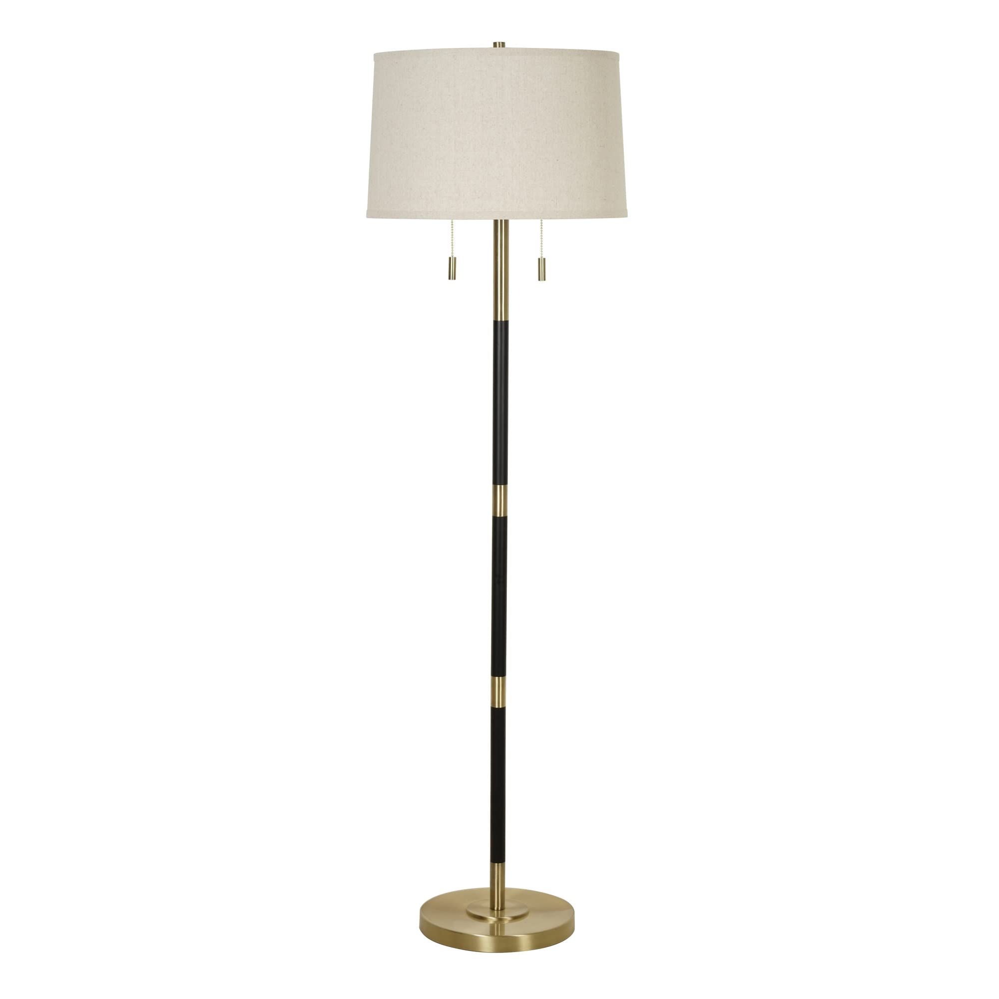 Most Up To Date Catalina 23209 000 Transitional 2 Light Dual Pull Chain Floor Lamp,  (View 5 of 10)