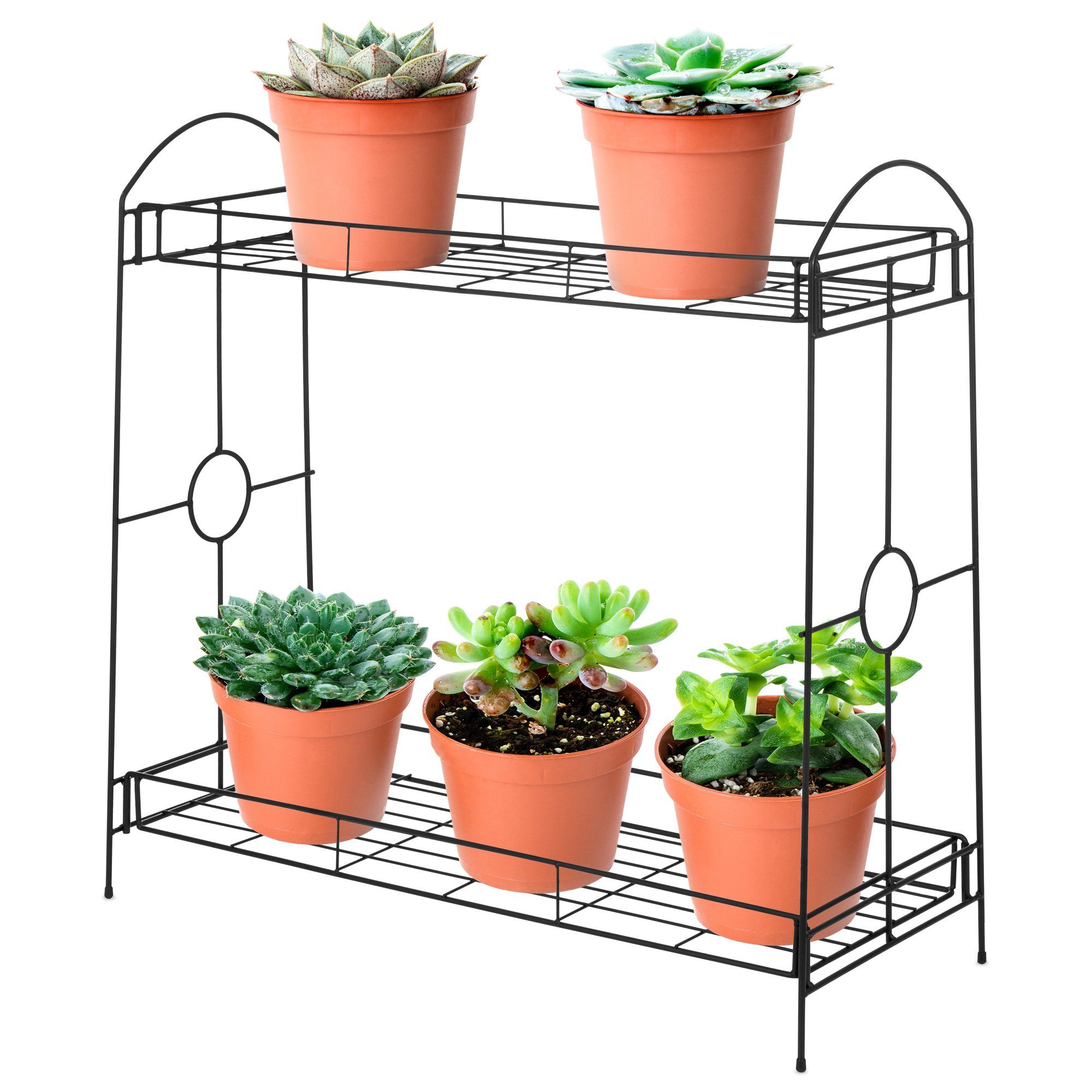 Newest Amazon : Best Choice Products 32 Inch 2 Tier Indoor Outdoor Metal  Multipurpose Plant Stand, Decorative Flower Pot Display Shelf Tray For  Home, Backyard, Patio, Garden, Black : Patio, Lawn & Garden Pertaining To 32 Inch Plant Stands (View 5 of 10)