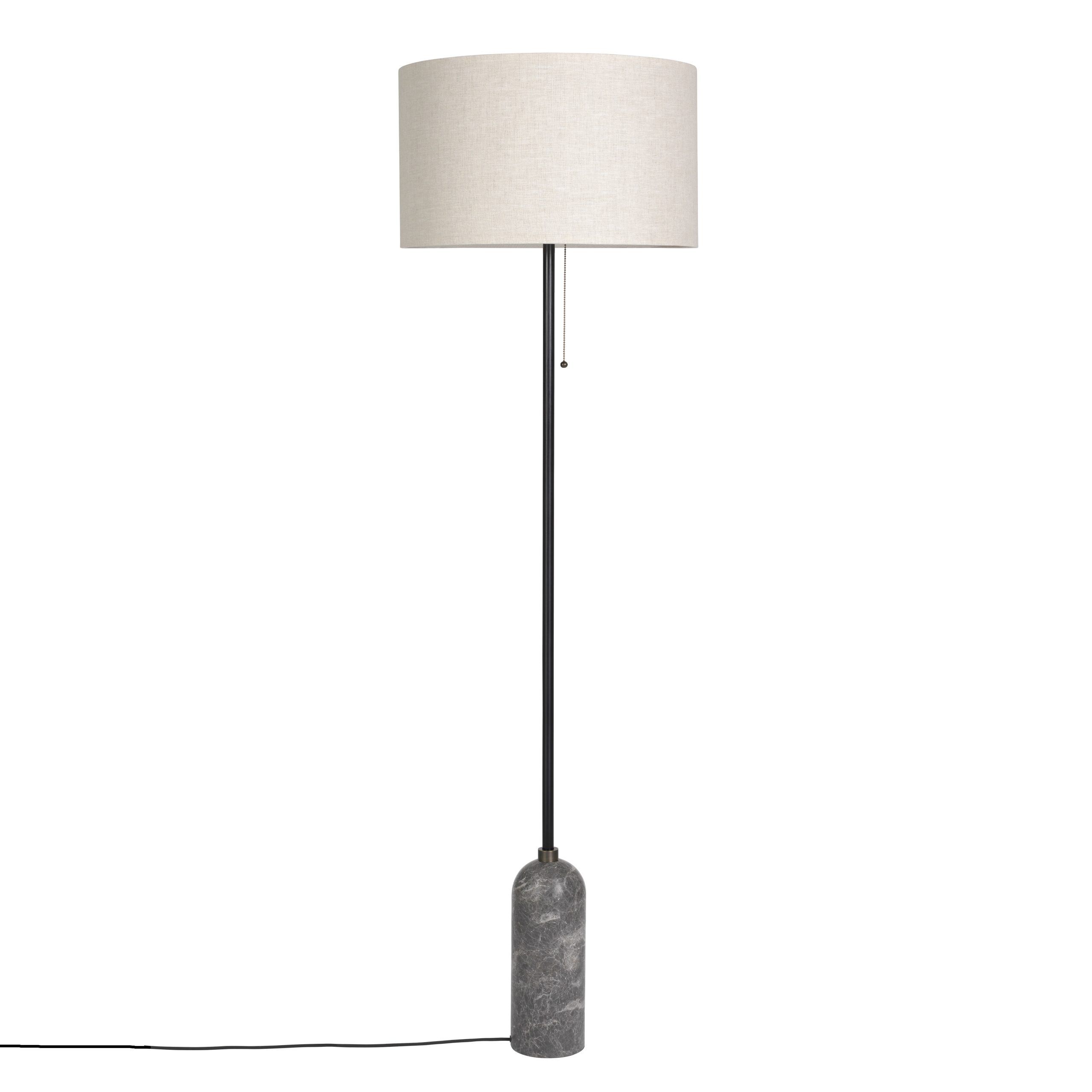 Newest Grey Shade Standing Lamps With Gravity Floor Lamp – Gubi (View 1 of 10)