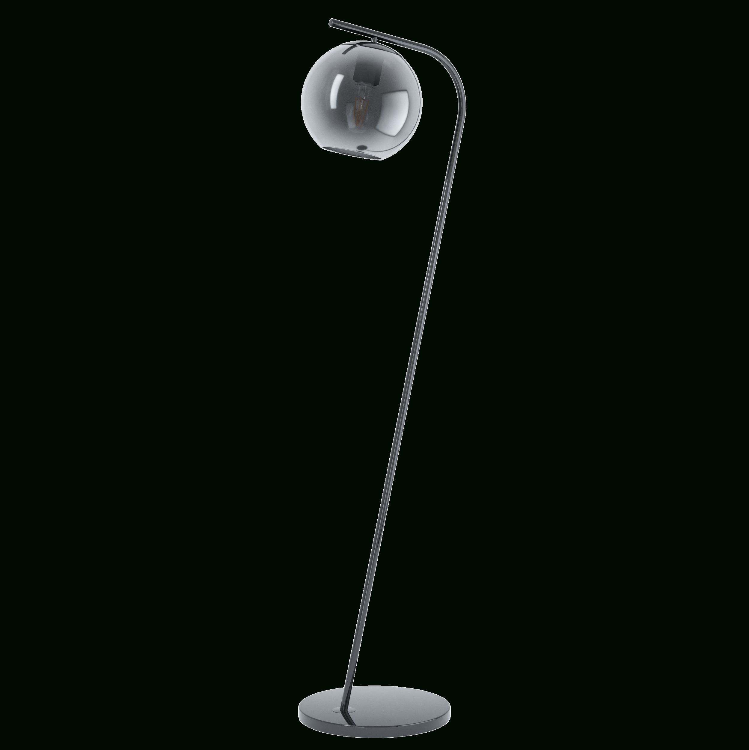 Newest Terriente Black Smoke Glass Floor Lamp – Led Lighting Designs In Smoke Glass Standing Lamps (View 8 of 10)