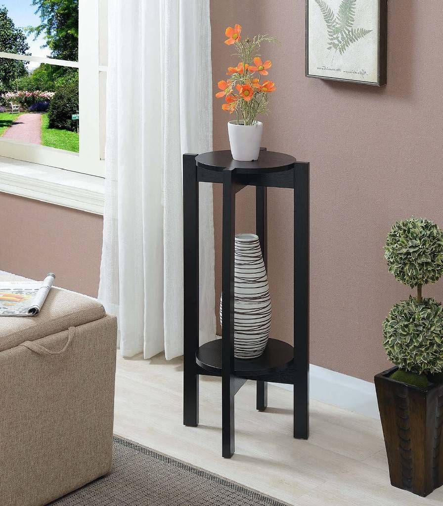 Newport Deluxe Plant Stand – Convenience Concepts 121152bl For 2020 Deluxe Plant Stands (View 2 of 10)