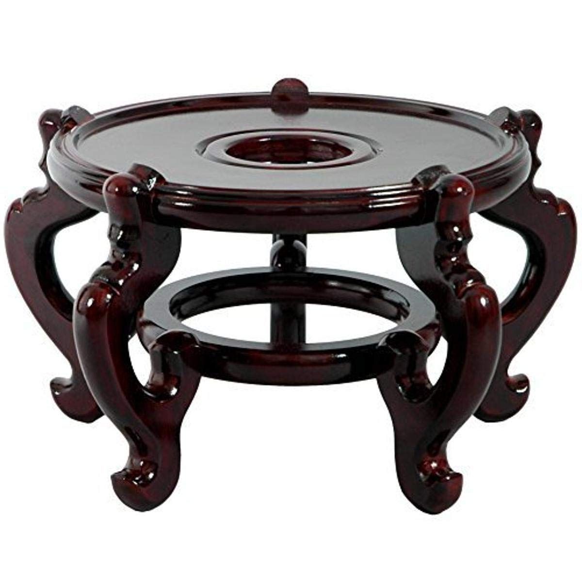 Oriental Furniture Rosewood Fishbowl Stand – Size 9.5 In (View 1 of 10)