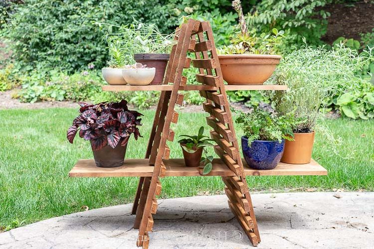 Patio Flowerpot Stands Inside 2020 Diy Indoor/outdoor Plant Stand For Multiple Plants (View 3 of 10)
