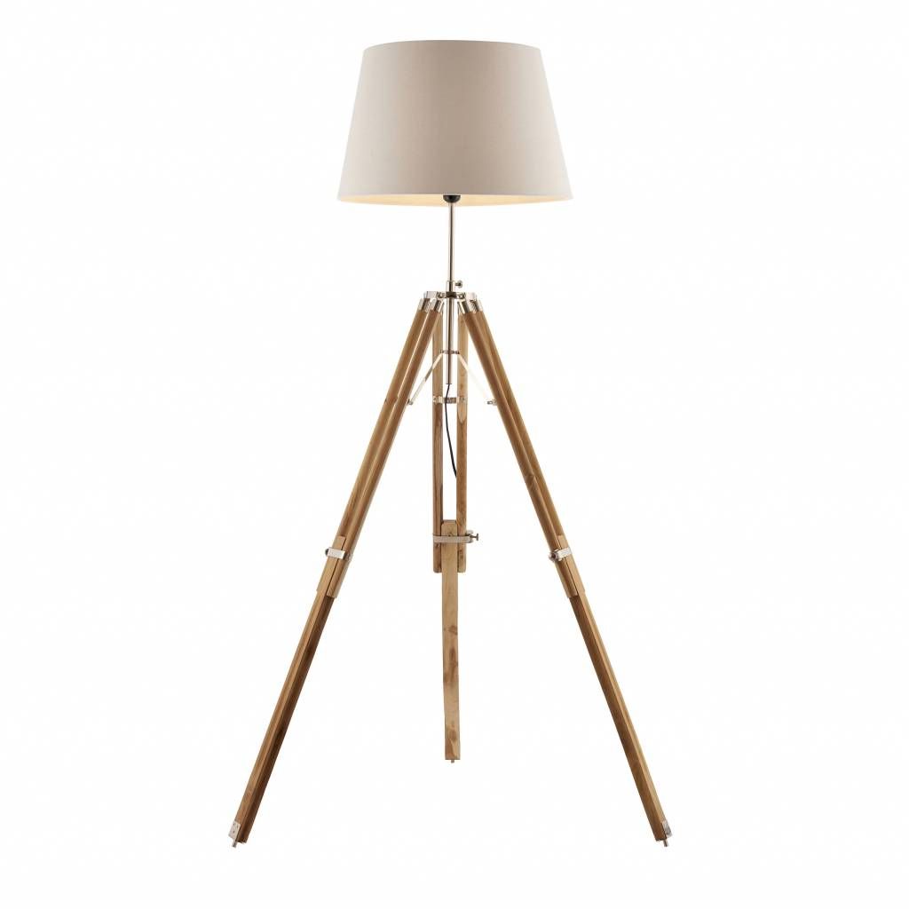 Preferred Wood Tripod Standing Lamps With Teak Wood Tripod Floor Lamp – Base Only – Lightbox (View 5 of 10)