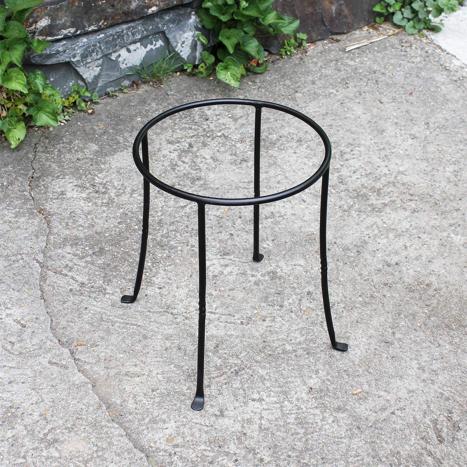 Ring Plant Stands Inside Latest Amazon : Achla Designs Fb 14 Ring Wrought Iron Metal Plant Birdbath  Bowl Stand Flowerpot Holder, Black : Plant Stands : Patio, Lawn & Garden (View 5 of 10)