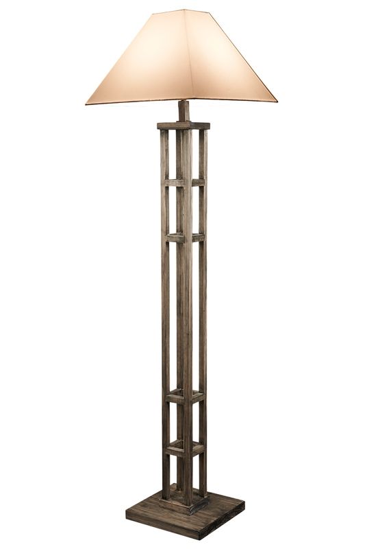 Rustic Modern Wooden Floor Lamp Fl222 Throughout Most Recent Rustic Standing Lamps (View 9 of 10)