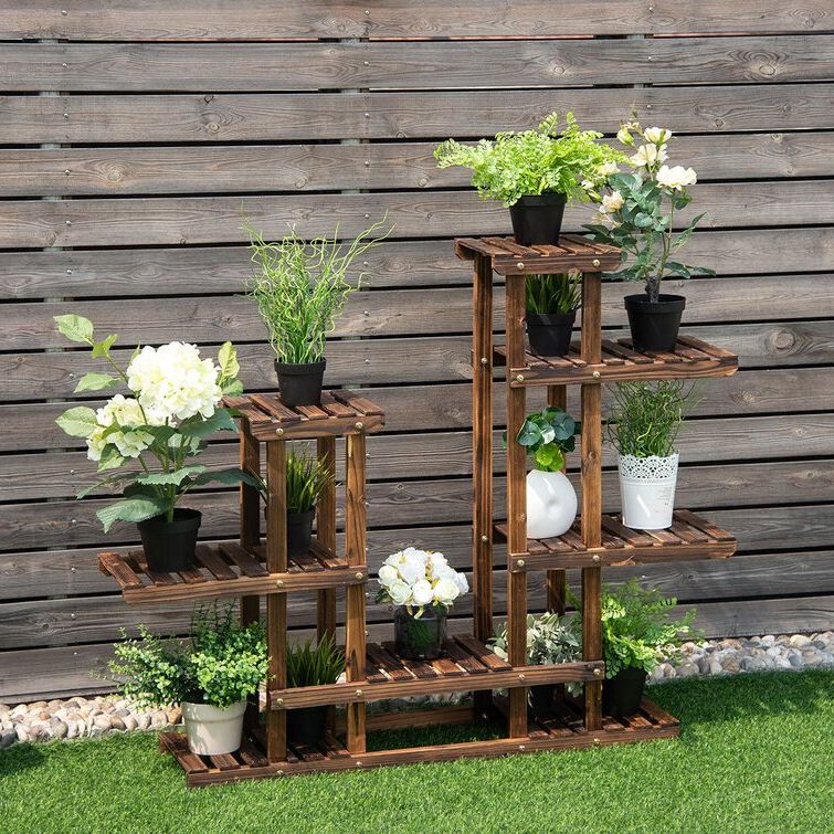 Rustic Plant Stands Inside Famous Union Rustic Sperling Multi Tiered Plant Stand & Reviews (View 6 of 10)