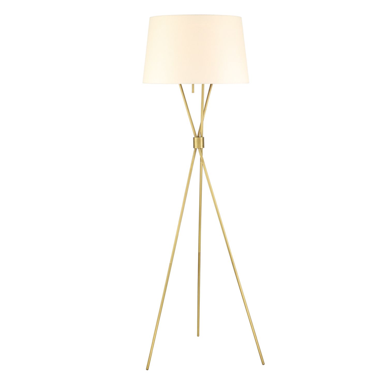 Satin Brass Standing Lamps Within Famous Lights (View 8 of 10)