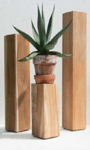 Solid Teak Plant Stands – Square: Landcraft Environments Regarding 2019 24 Inch Plant Stands (View 10 of 10)