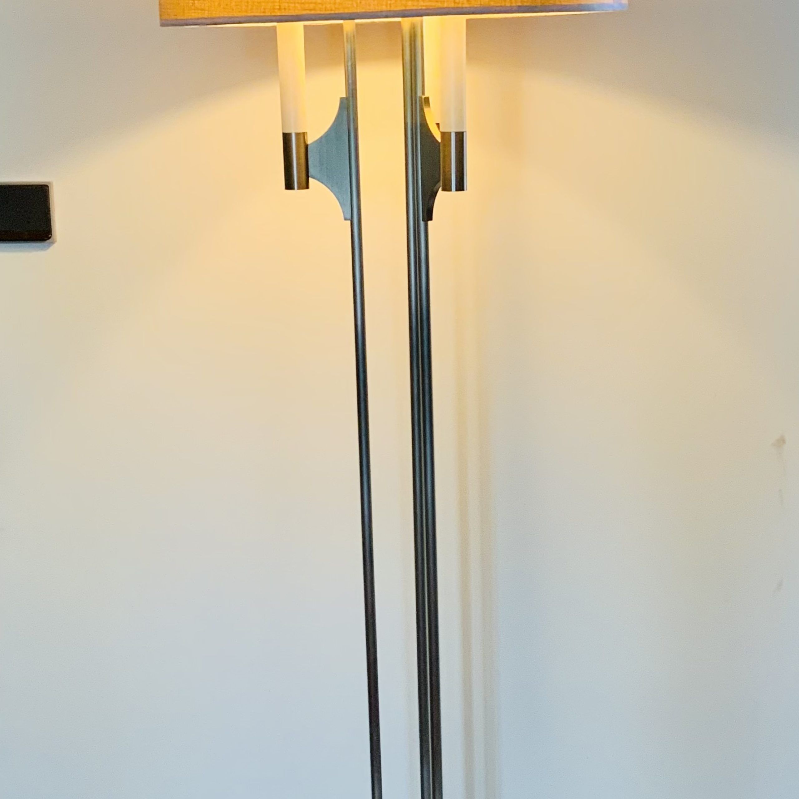 Steel Standing Lamps With Newest 1970s Stainless Steel Floor Lamp (View 6 of 10)