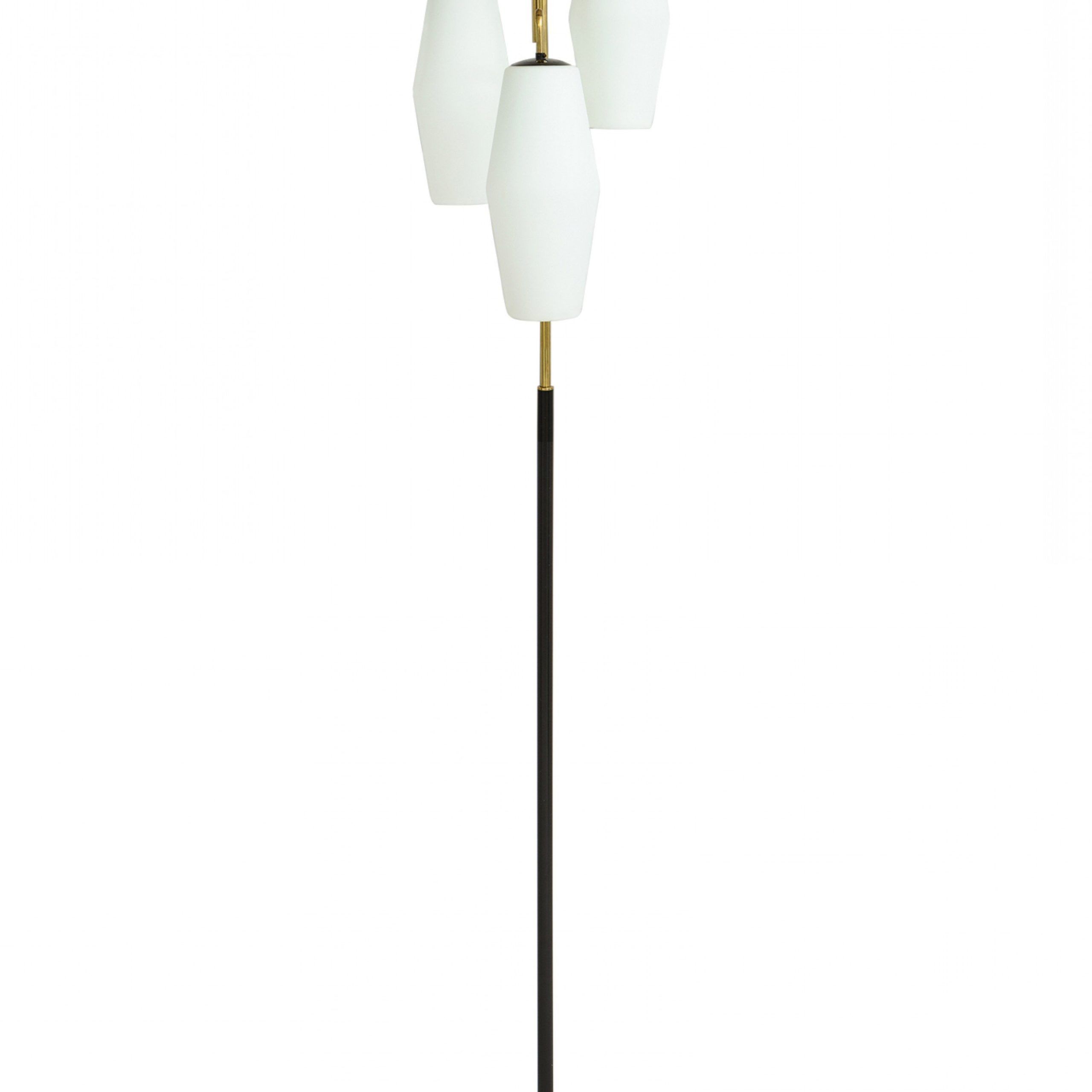 Stilnovo Mid Century Italian 3 Shade Floor Lamps Intended For 2019 White Shade Standing Lamps (View 10 of 10)