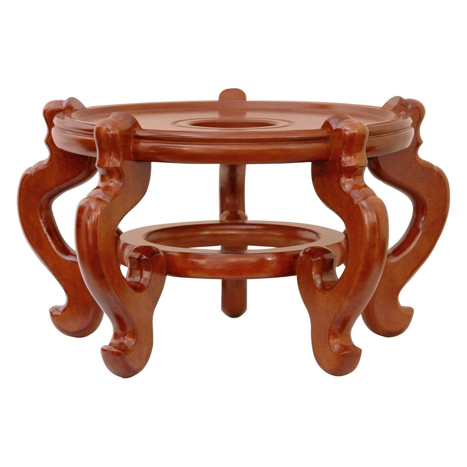 Trendy Fishbowl Plant Stands With Oriental Furniture Rosewood Fishbowl Stand, Honey – Walmart (View 4 of 10)