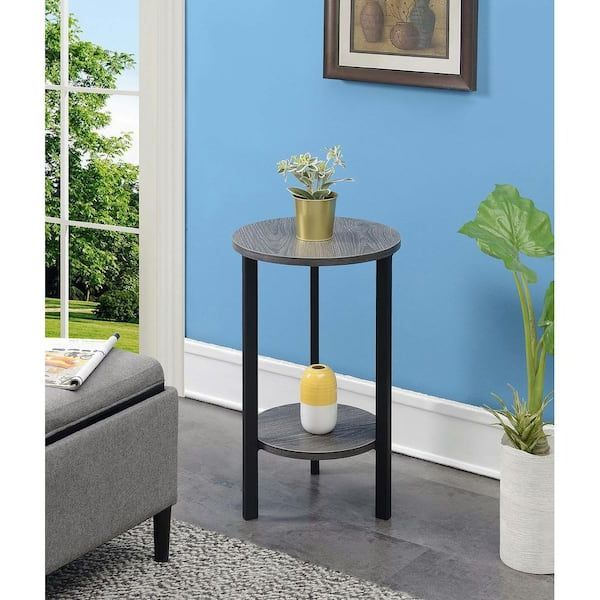 Weathered Gray Plant Stands Throughout Well Known Convenience Concepts Graystone 23.5 In (View 6 of 10)