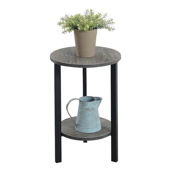 Weathered Gray Plant Stands Throughout Well Known Convenience Concepts Graystone 23.5 In (View 3 of 10)