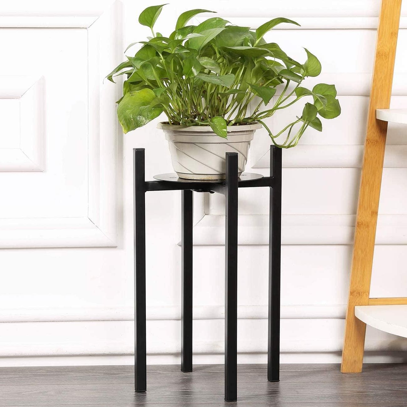 Well Known Buy Sunnyglade Plant Stand Metal Potted Plant Holder Sturdy, Galvanized  Steel Pot Stand With Stylish Mid Century Design, Medium For Indoor, Outdoor  House, Garden & Patio 15" High Online At Lowest Price In Within 15 Inch Plant Stands (View 9 of 10)