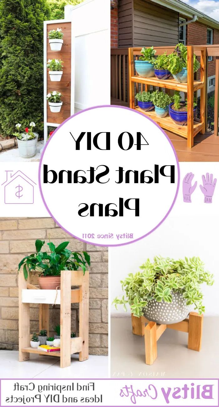 Well Known Particle Board Plant Stands With Regard To 40 Free Diy Plant Stand Plans (cheap And Easy To Build) (View 10 of 10)