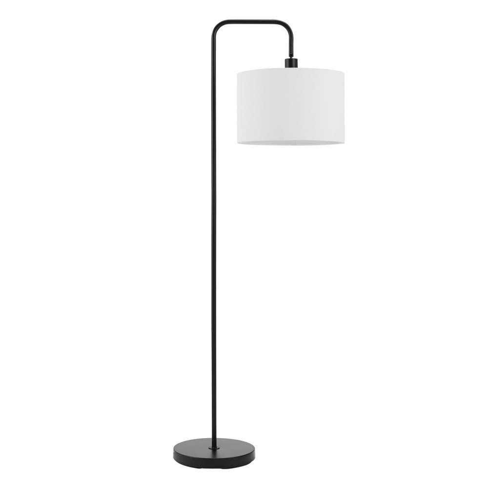 Well Liked Globe Electric 67065 58" Floor Lamp, Matte Black, White Linen Shade, On/off  Socket Rotary Switch, Floor Lamp For Living Room, Floor Lamp For Bedroom,  Home Improvement, Home Office Accessories – – Amazon Intended For Matte Black Standing Lamps (View 2 of 10)